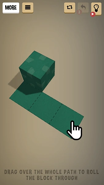 Block Fold: 3D Cube Roll Puzzle app screenshot 1
