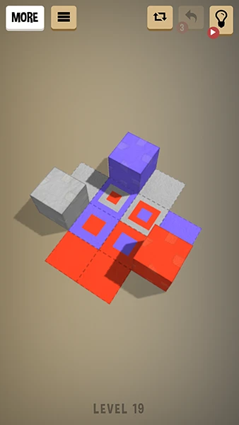 Block Fold: 3D Cube Roll Puzzle app screenshot 3